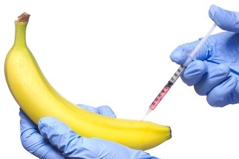 Injectable penis enlargement taking banana as an example